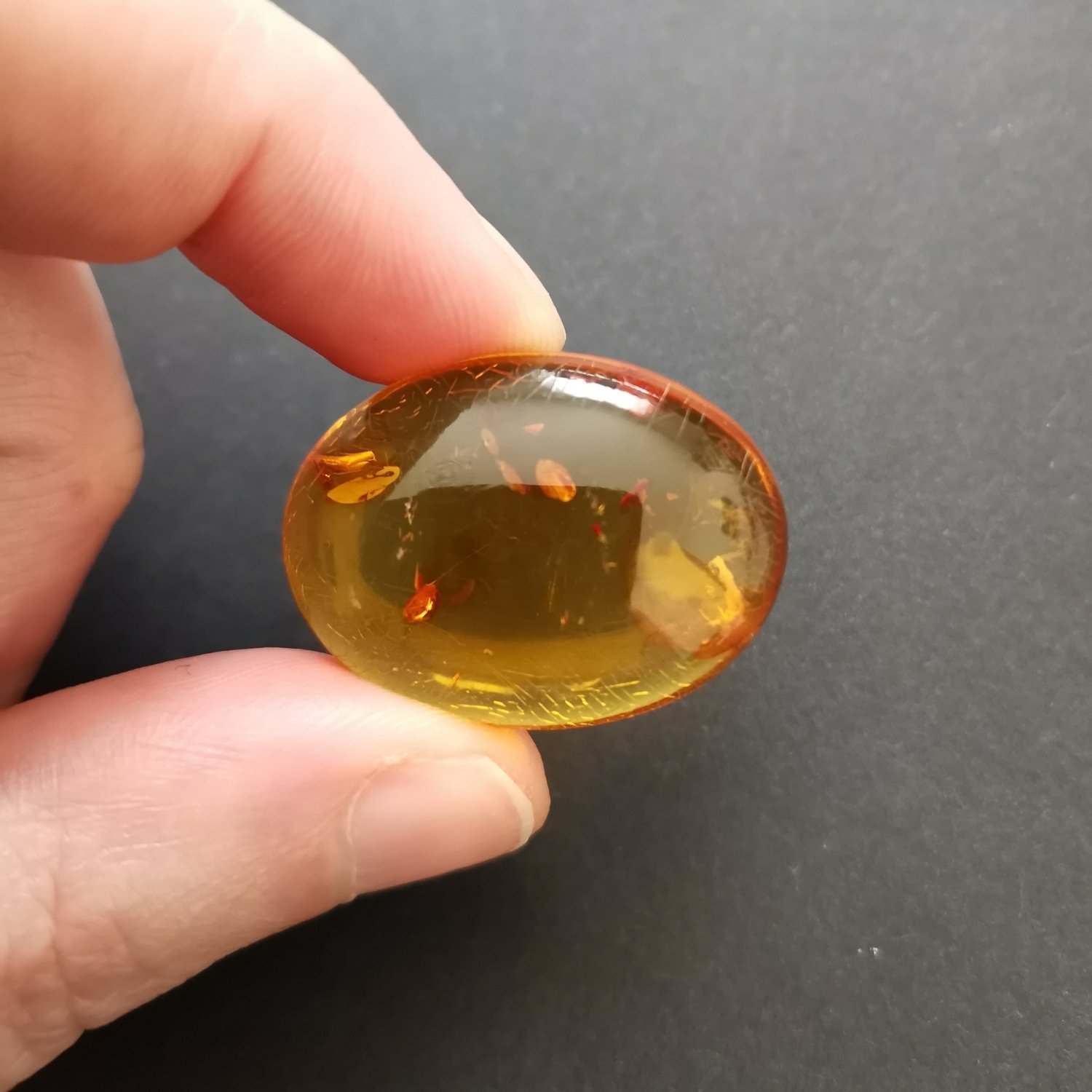 Oval Amber Cabochon – 29.5mm by 21.9mm - Image 2