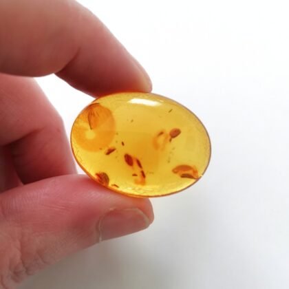 Oval Amber Cabochon – 29.5mm by 21.9mm