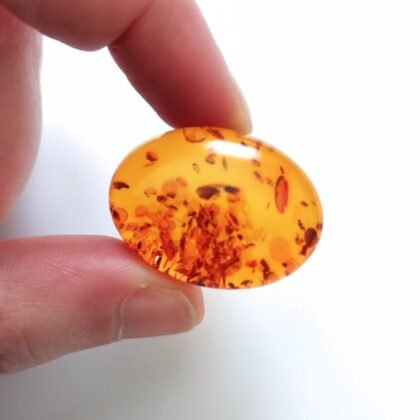 Oval Amber Cabochon – 30.1mm by 20.1mm