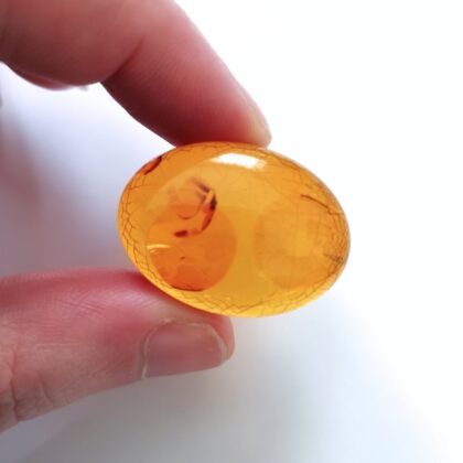Oval Amber Cabochon – 29.9mm by 22mm