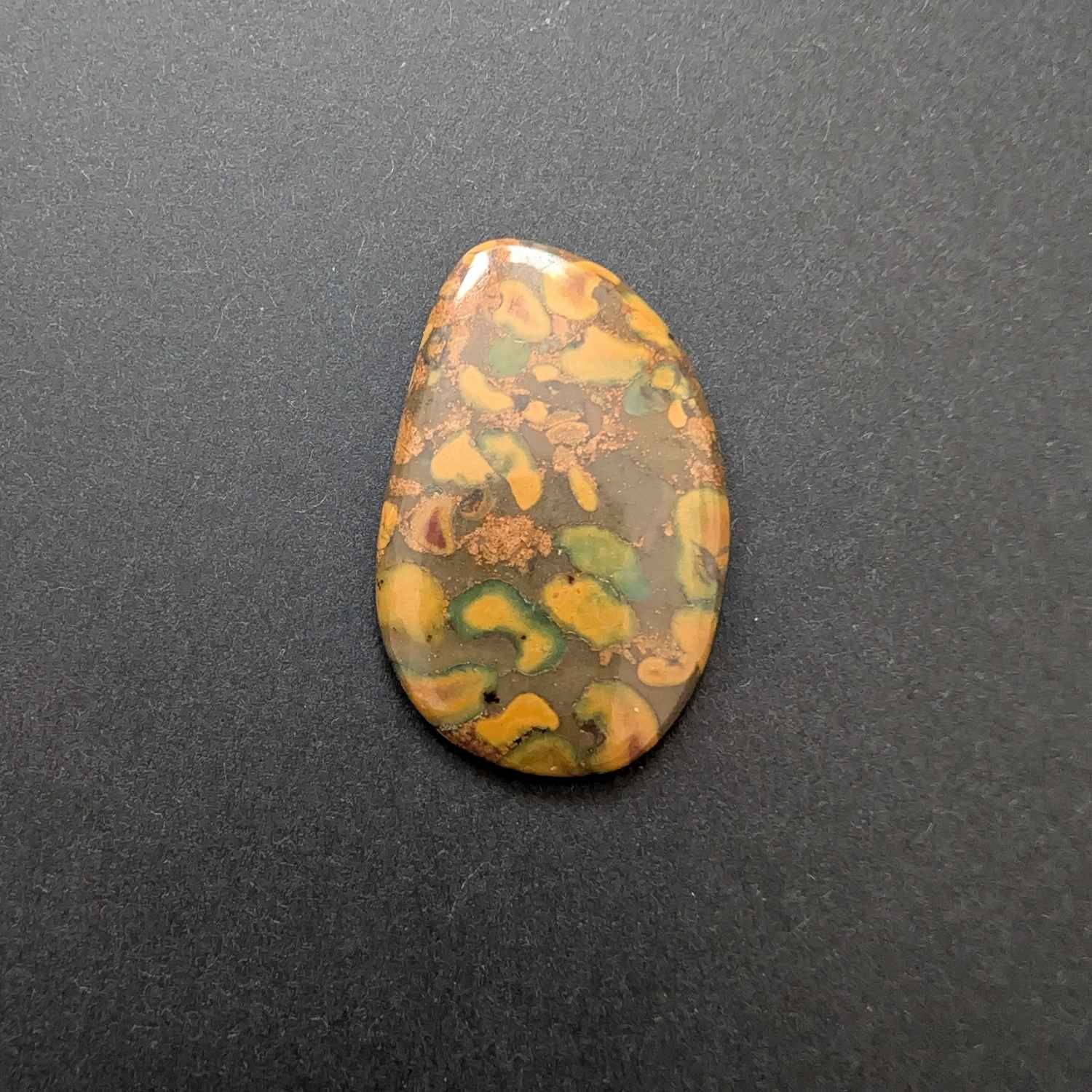 Freeform Fruit Jasper Cabochon - 36mm by 22.7mm