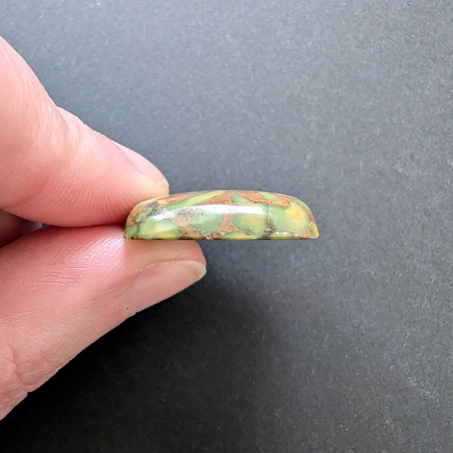 Square Fruit Jasper Cabochon - 23.3mm by 22.72mm - Image 4