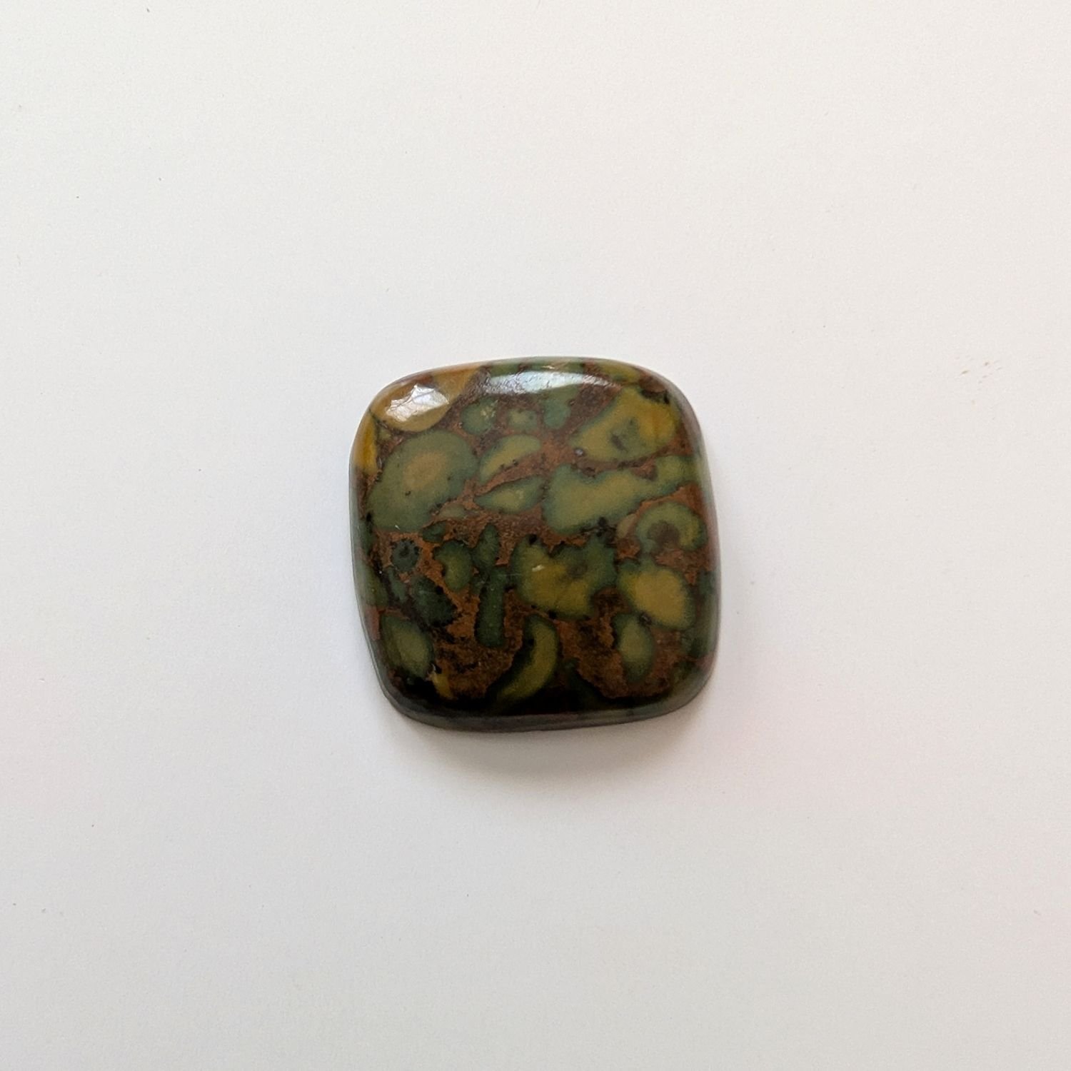 Square Fruit Jasper Cabochon - 23.3mm by 22.72mm - Image 2
