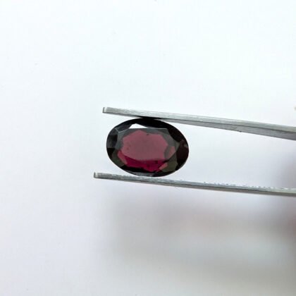 Red Almandine Garnet Oval - 14mm by 10.1mm