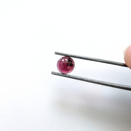 Red Almandine Garnet Round Cabochon - 6.6mm