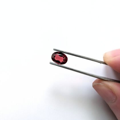 Red Almandine Garnet Oval - 8.2mm by 6mm