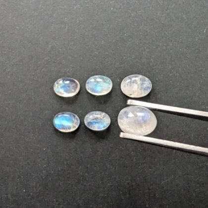 6 x Moonstone Oval Cabochons