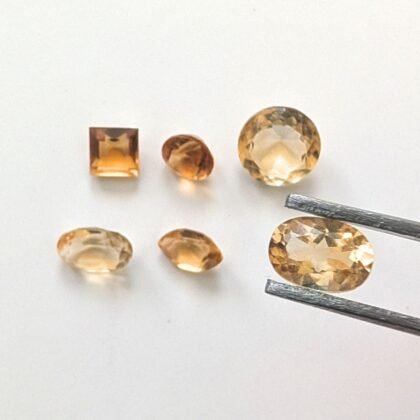 6 x Citrine Gemstones