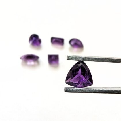 6 x Amethyst Gemstones