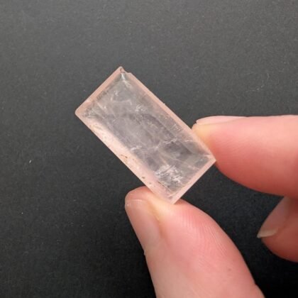 Rose Quartz Rectangle - 27.6mm by 14.3mm