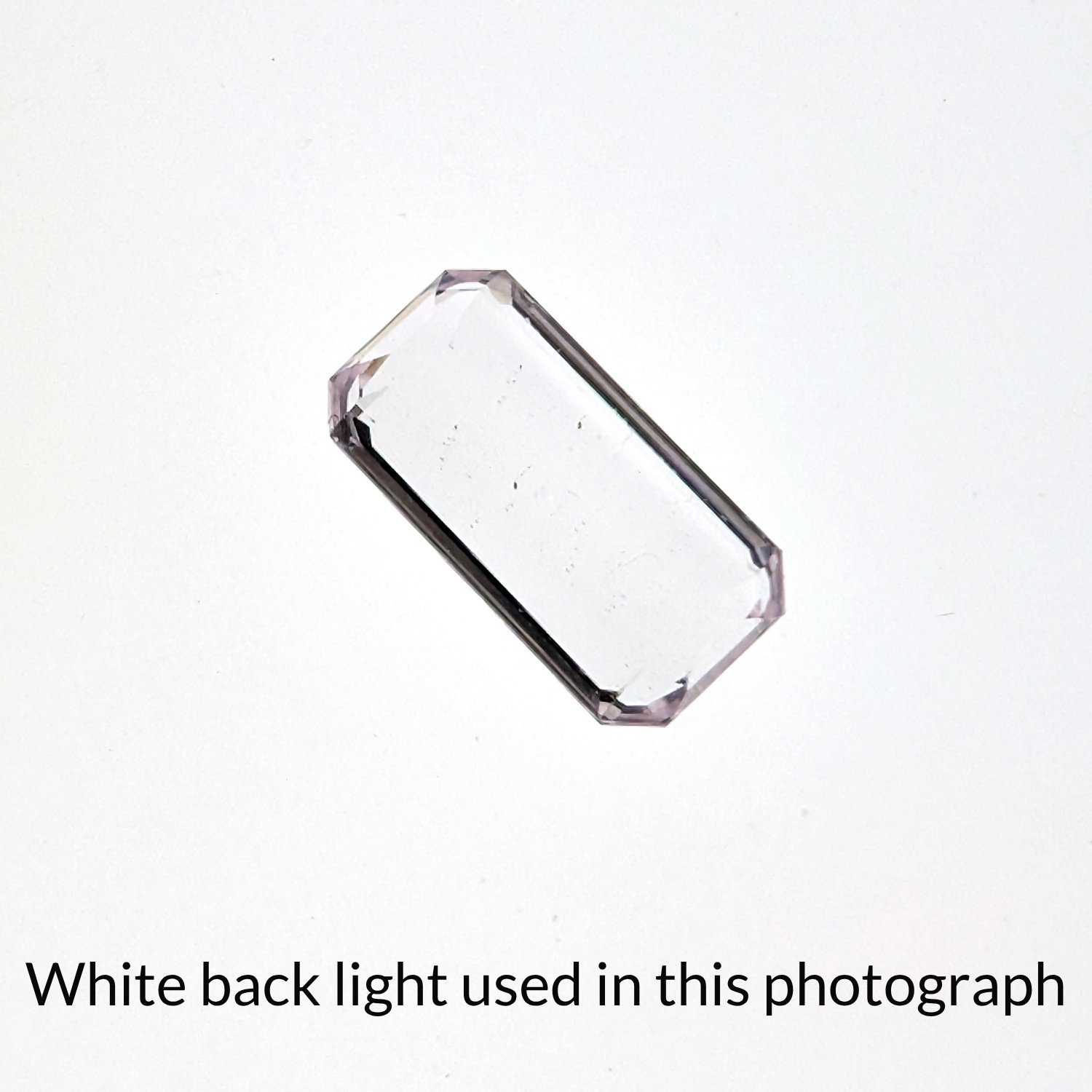 Kunzite Rectangle - 13.8mm by 7.1mm - Image 4