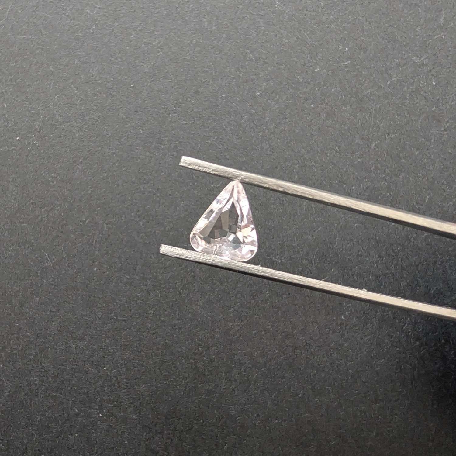 Morganite Triangle - 7.9mm by 6.8mm