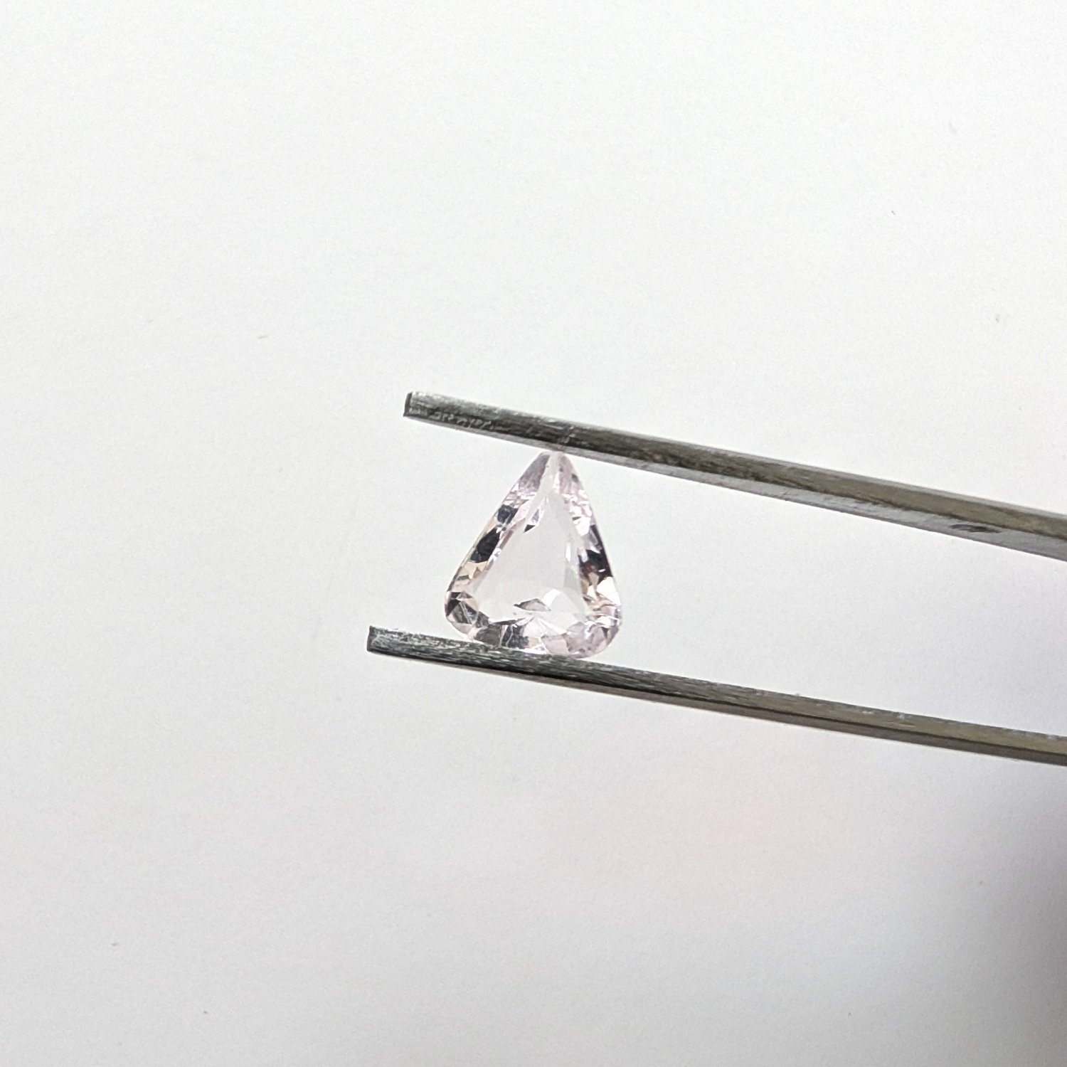 Morganite Triangle - 7.9mm by 6.8mm - Image 2