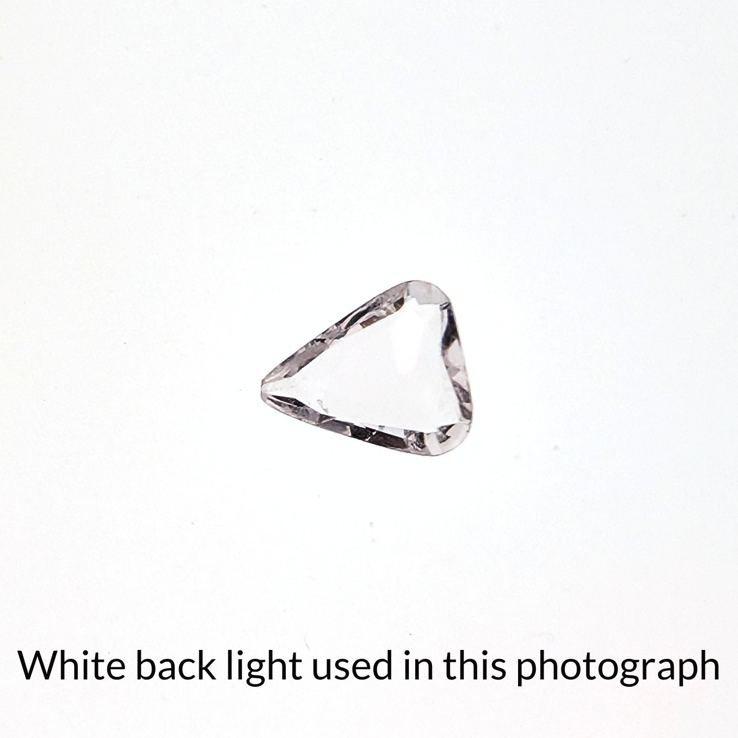 Morganite Triangle - 7.9mm by 6.8mm - Image 4