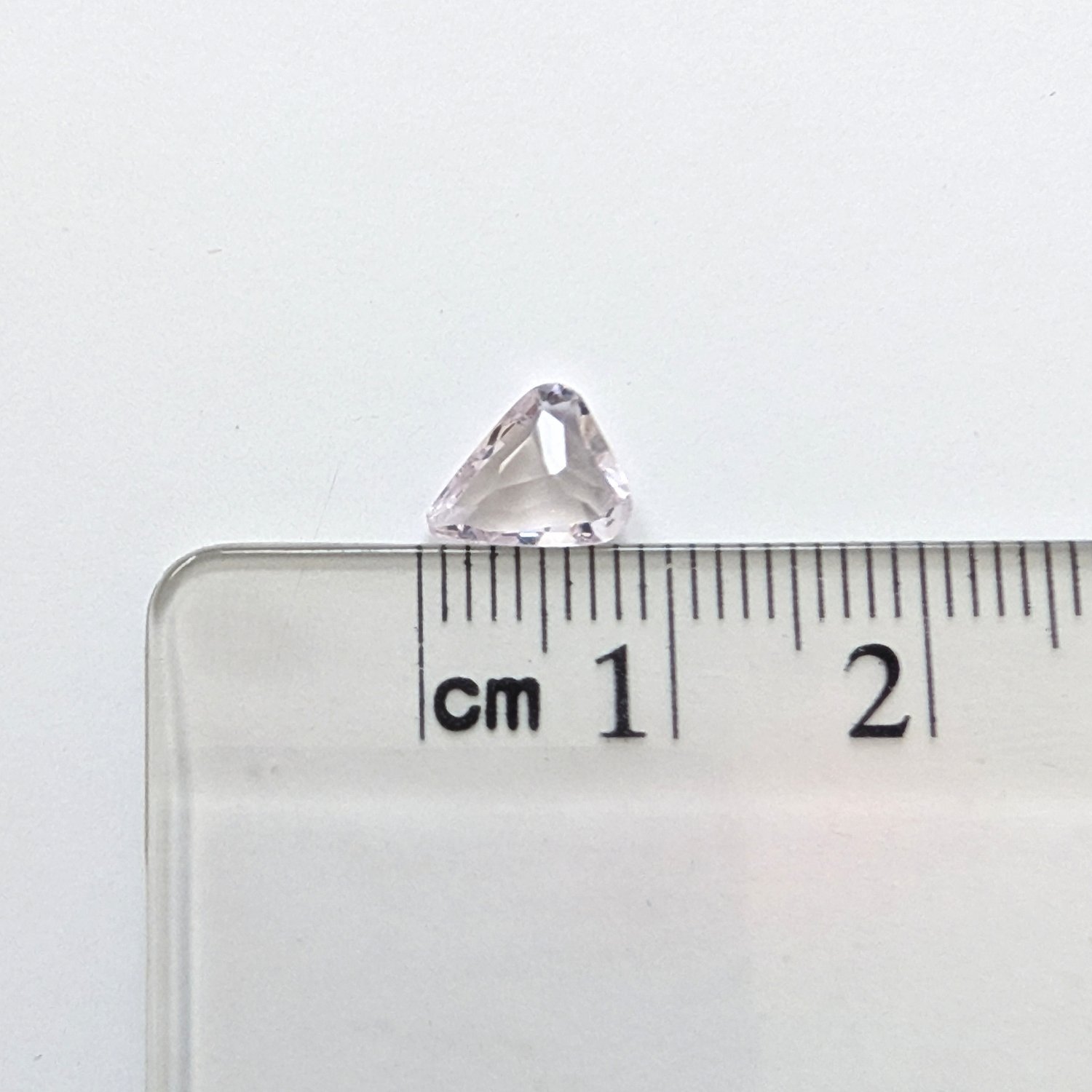 Morganite Triangle - 7.9mm by 6.8mm - Image 3