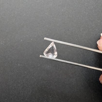 Morganite Triangle - 8mm by 7mm