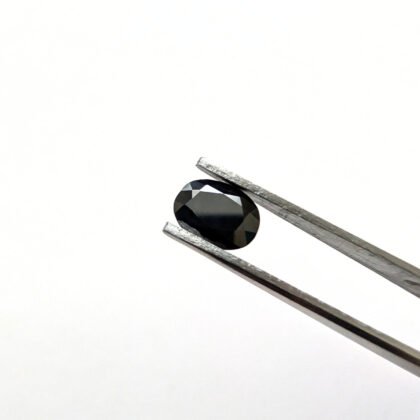 Black Sapphire Oval - 8mm by 6.1mm