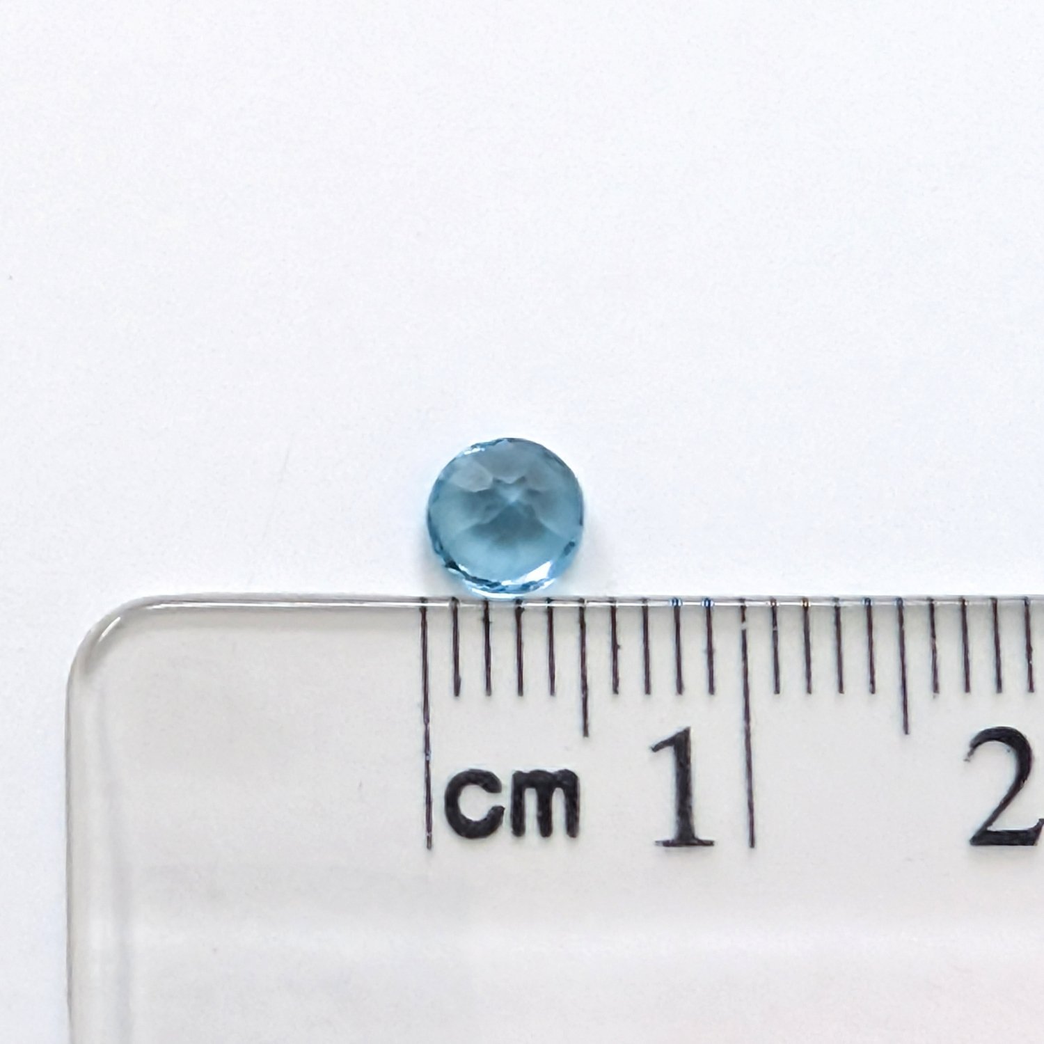 Swiss Blue Topaz Round - 4.9mm - Image 3