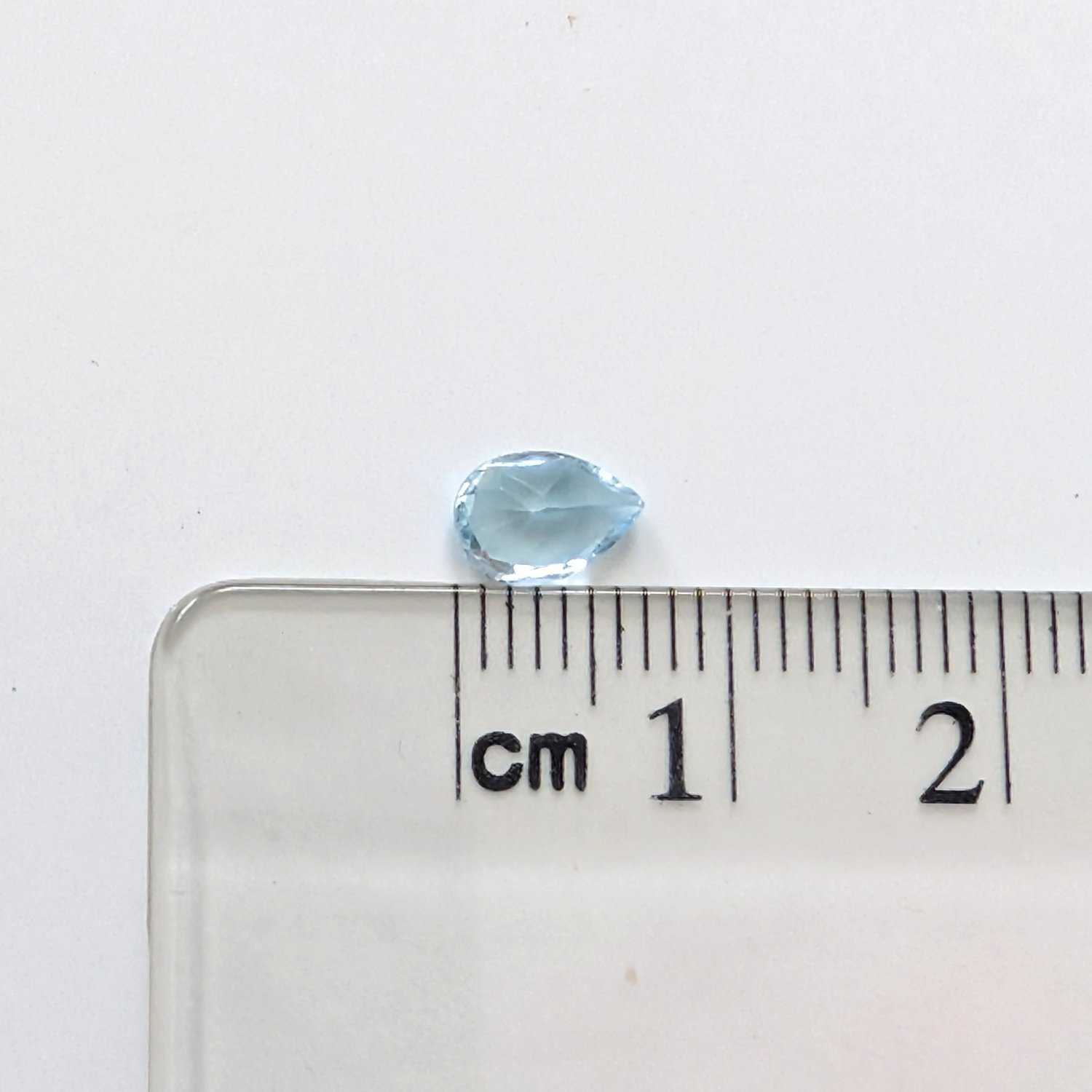Sky Blue Topaz Teardrop - 7mm by 4.9mm - Image 3