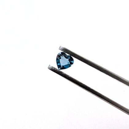 London Blue Topaz Heart - 4.1mm by 4mm