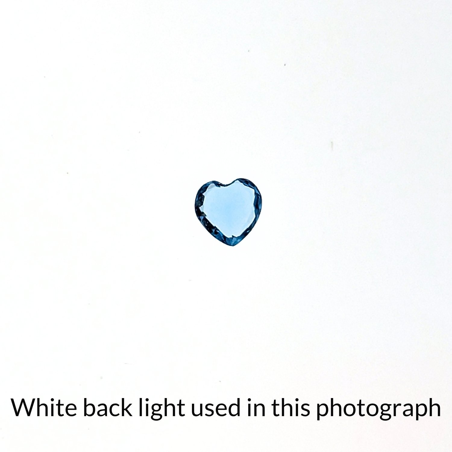 Swiss Blue Topaz Heart - 4.4mm by 4.5mm - Image 4