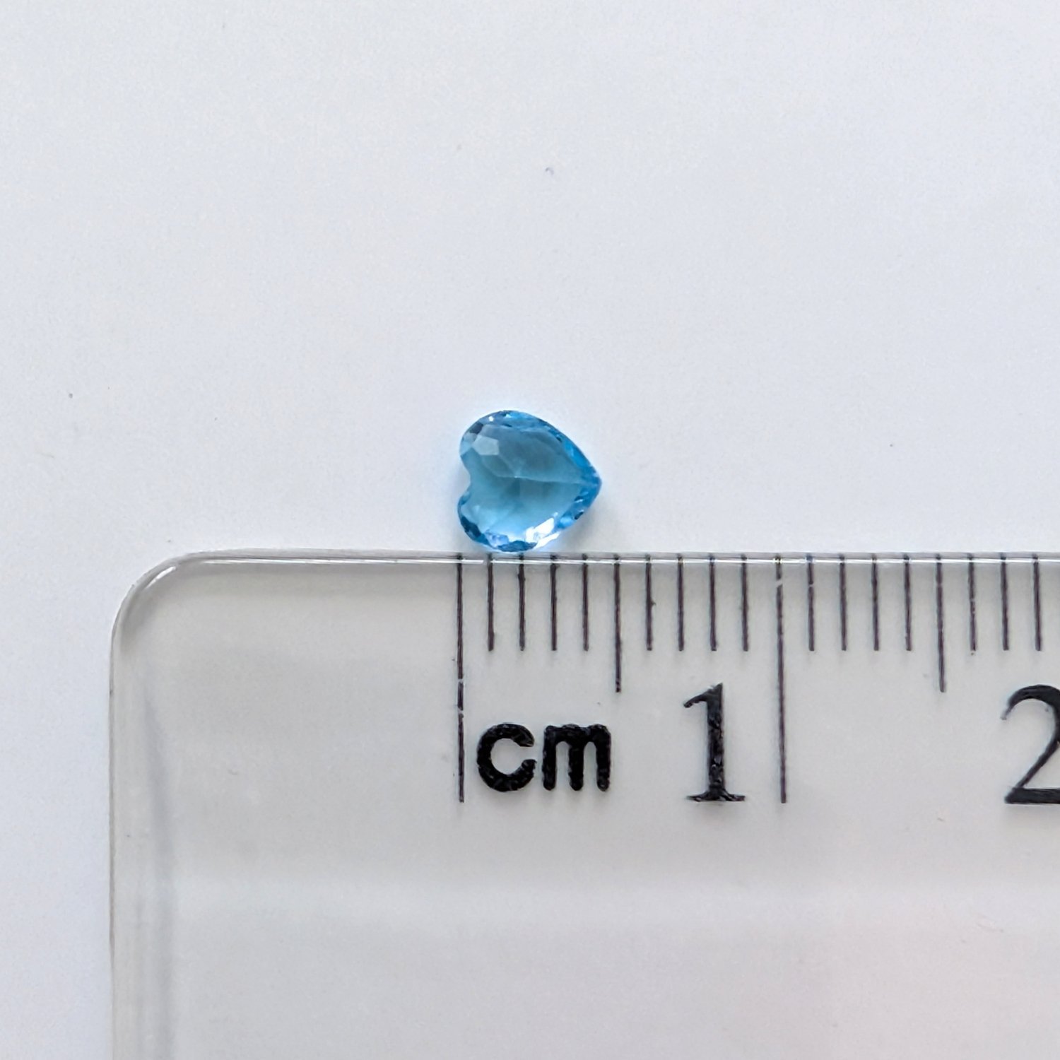 Swiss Blue Topaz Heart - 4.4mm by 4.5mm - Image 3