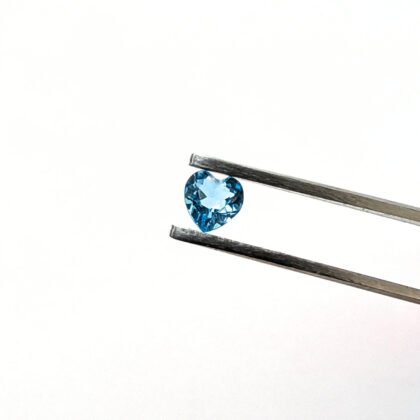 Swiss Blue Topaz Heart - 4.4mm by 4.5mm