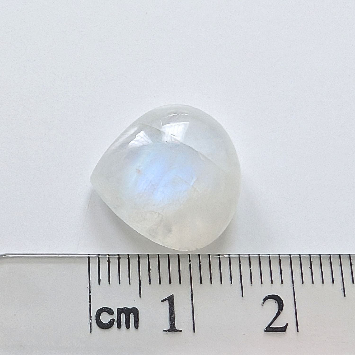 Moonstone Teardrop Cabochon - 14.9mm by 14.8mm - Image 4