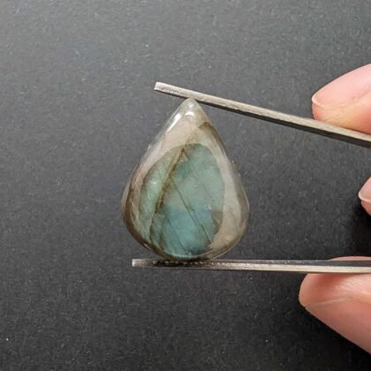 Labradorite Teardrop Cabochon - 20.1mm by 15.9mm