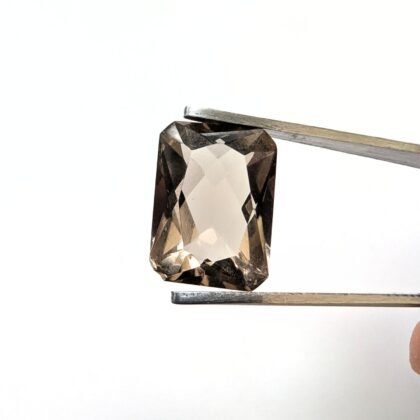 Smoky Quartz Rectangle - 13.7mm by 9.9mm