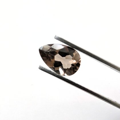 Smoky Quartz Teardrop - 12mm by 7.9mm