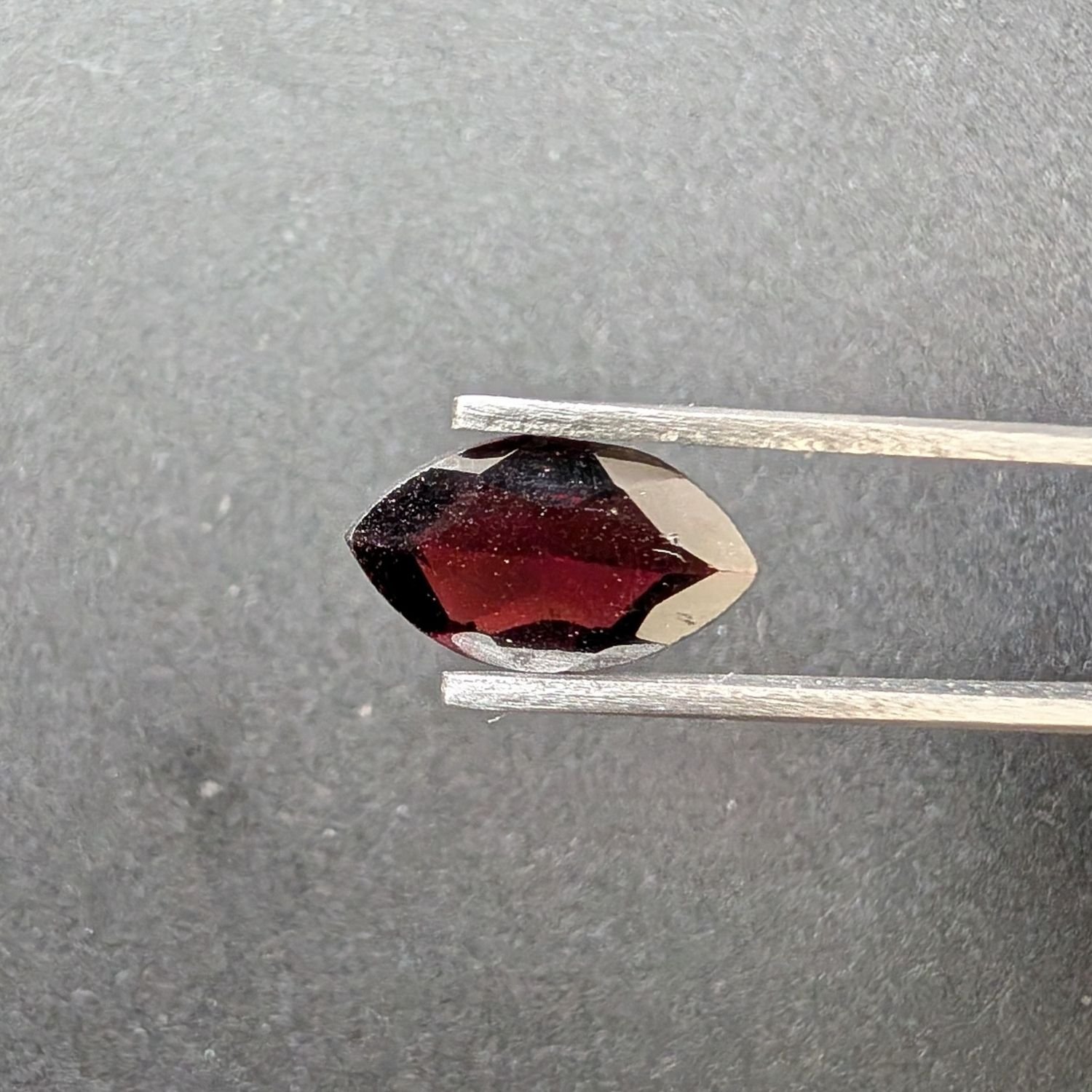 Red Almandine Garnet Marquise - 12mm by 6.9mm - Image 2