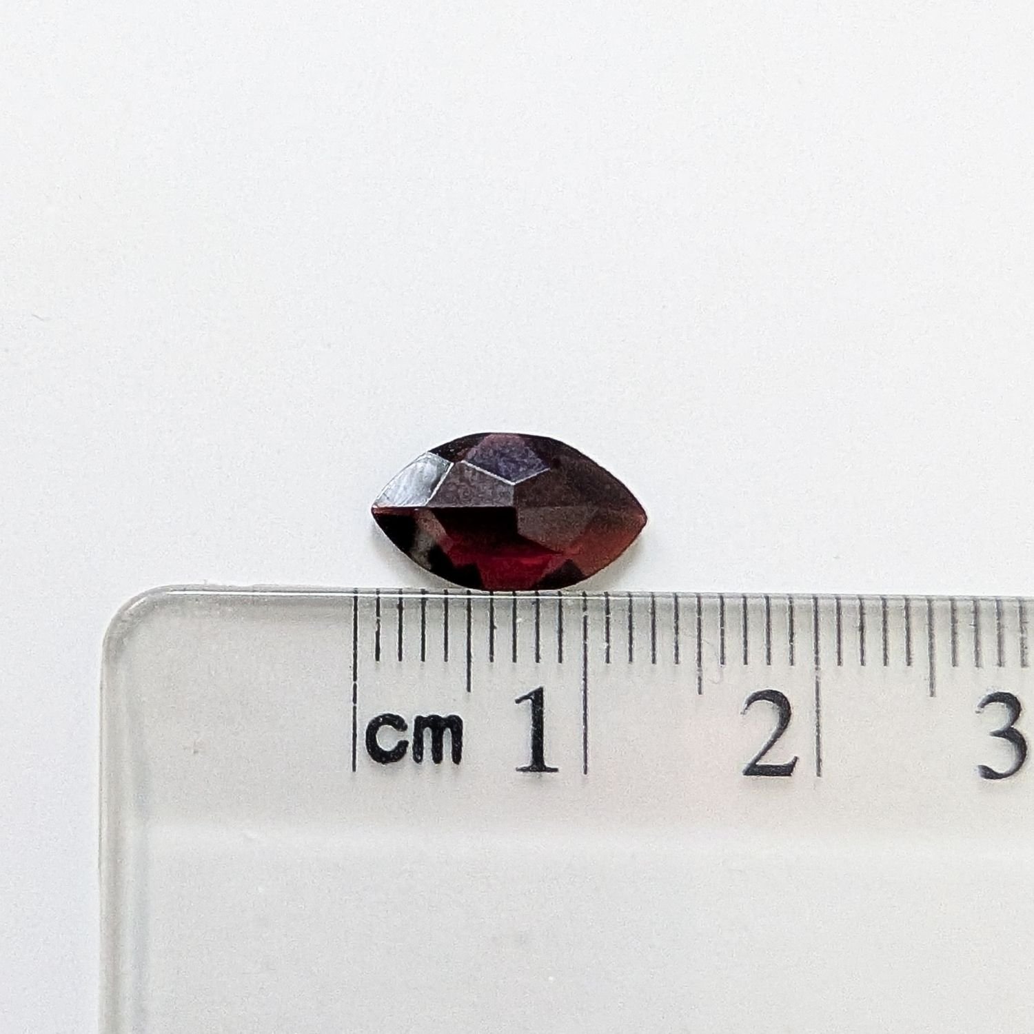 Red Almandine Garnet Marquise - 12mm by 6.9mm - Image 3