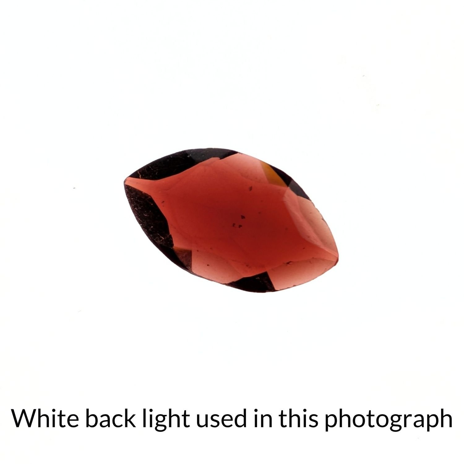 Red Almandine Garnet Marquise - 12mm by 6.9mm - Image 4