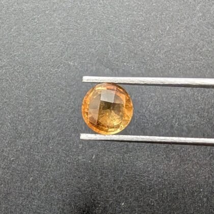 Orange Citrine Round - 8.5mm