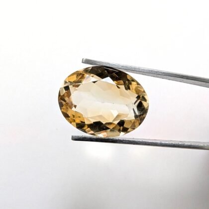Yellow Citrine Oval - 19.2mm by 14.8mm