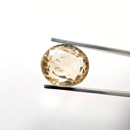 Yellow Citrine Oval - 13.2mm by 11.7mm