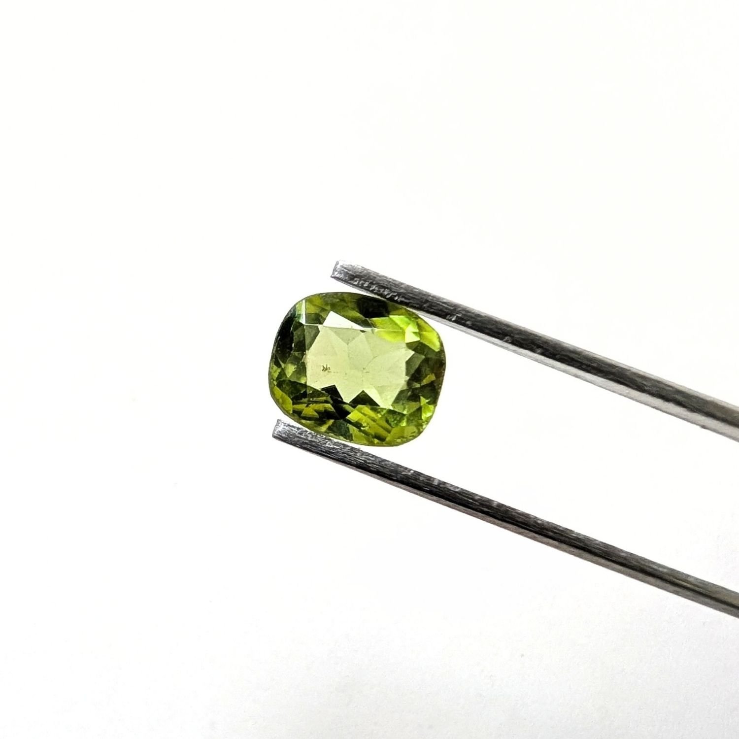 Peridot Rectangle Cushion - 8.5mm by 7.2mm
