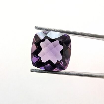 Amethyst Square Cushion - 12mm