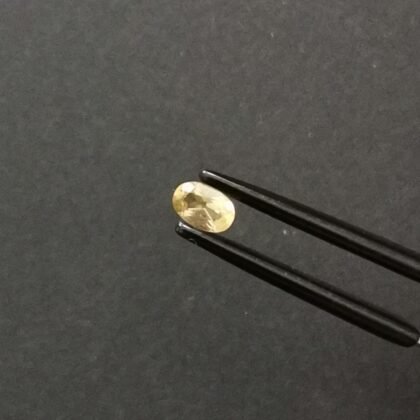 Yellow Heliodor Oval - 6mm by 4mm