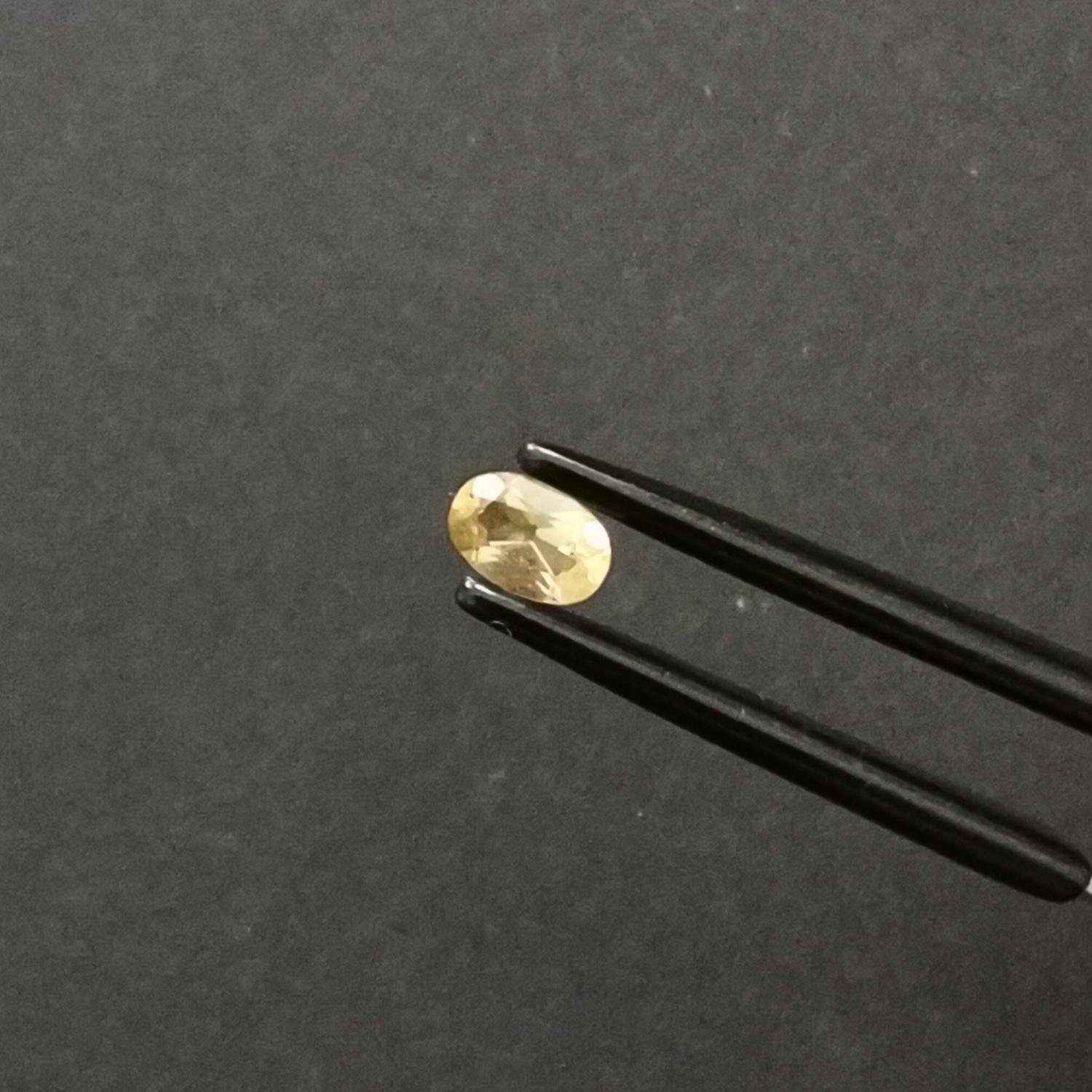 Yellow Heliodor Oval - 6mm by 4mm