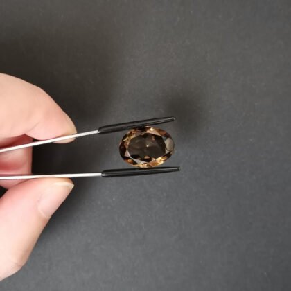 Smoky Quartz Oval - 17.6mm by 12.9mm